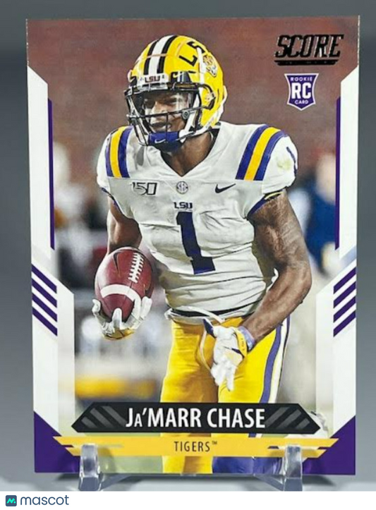 2021 Score JAMARR CHASE Rookie Card RC #325 Bengals LSU Tigers