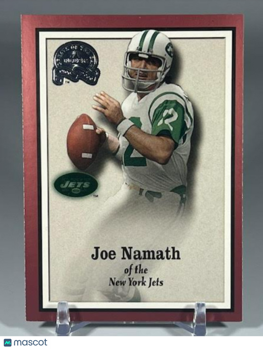 2000 FLEER GREATS OF THE GAME # 30 JOE NAMATH NEW YORK JETS