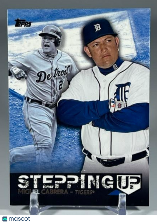 2015 Topps Stepping Up #SU7 Miguel Cabrera Insert Card