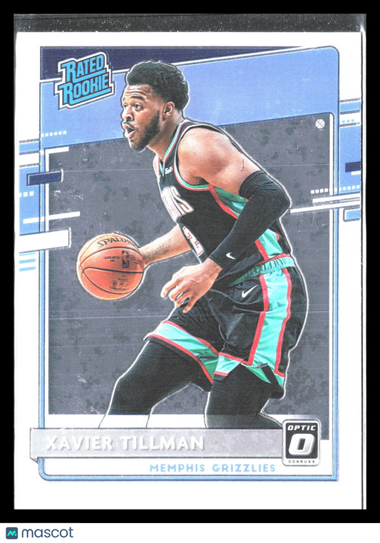 Xavier Tillman 2020 Donruss Optic #185   RR, RC Rookie   (Memphis Grizzlies)