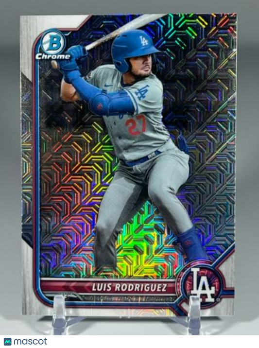 2022 LUIS RODRIGUEZ BOWMAN CHROME MEGA BOX MOJO REFRACTOR CARD BCP-238