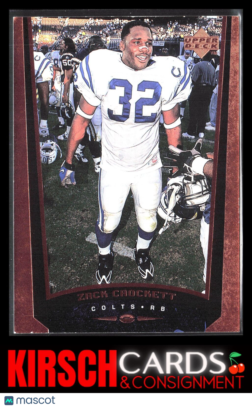 Zack Crockett 1998 Upper Deck #125 Bronze #/100 Indianapolis Colts