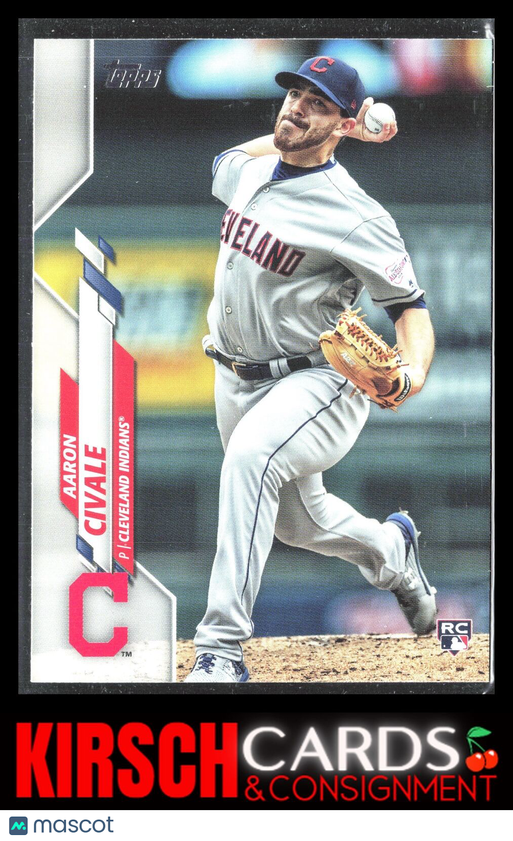 Aaron Civale 2020 Topps #223 Cleveland Indians