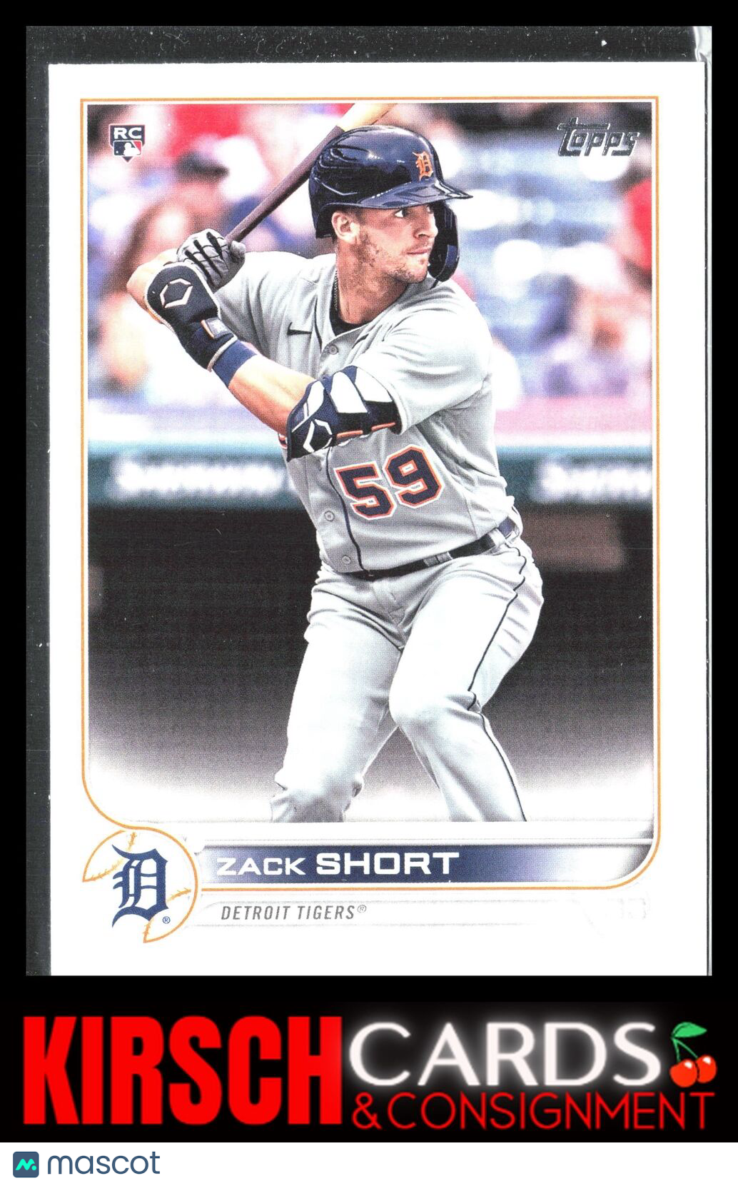 Zack Short 2022 Topps #148 Detroit Tigers