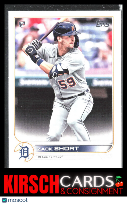 Zack Short 2022 Topps #148 Detroit Tigers