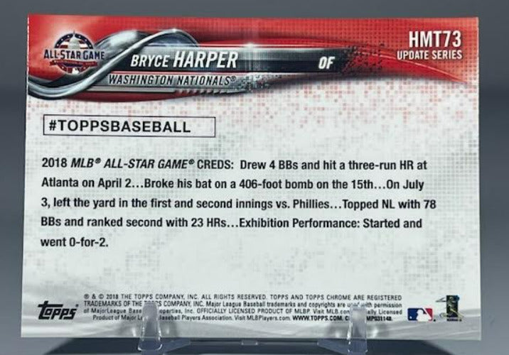 2018 Topps Chrome Update Series Bryce Harper #HMT73 Nationals