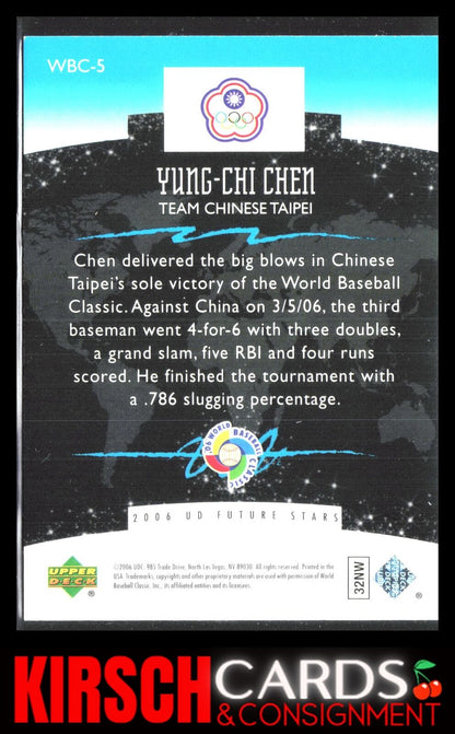 Yung-Chi Chen 2006 Upper Deck Future Stars #WBC-5 World Future Stars