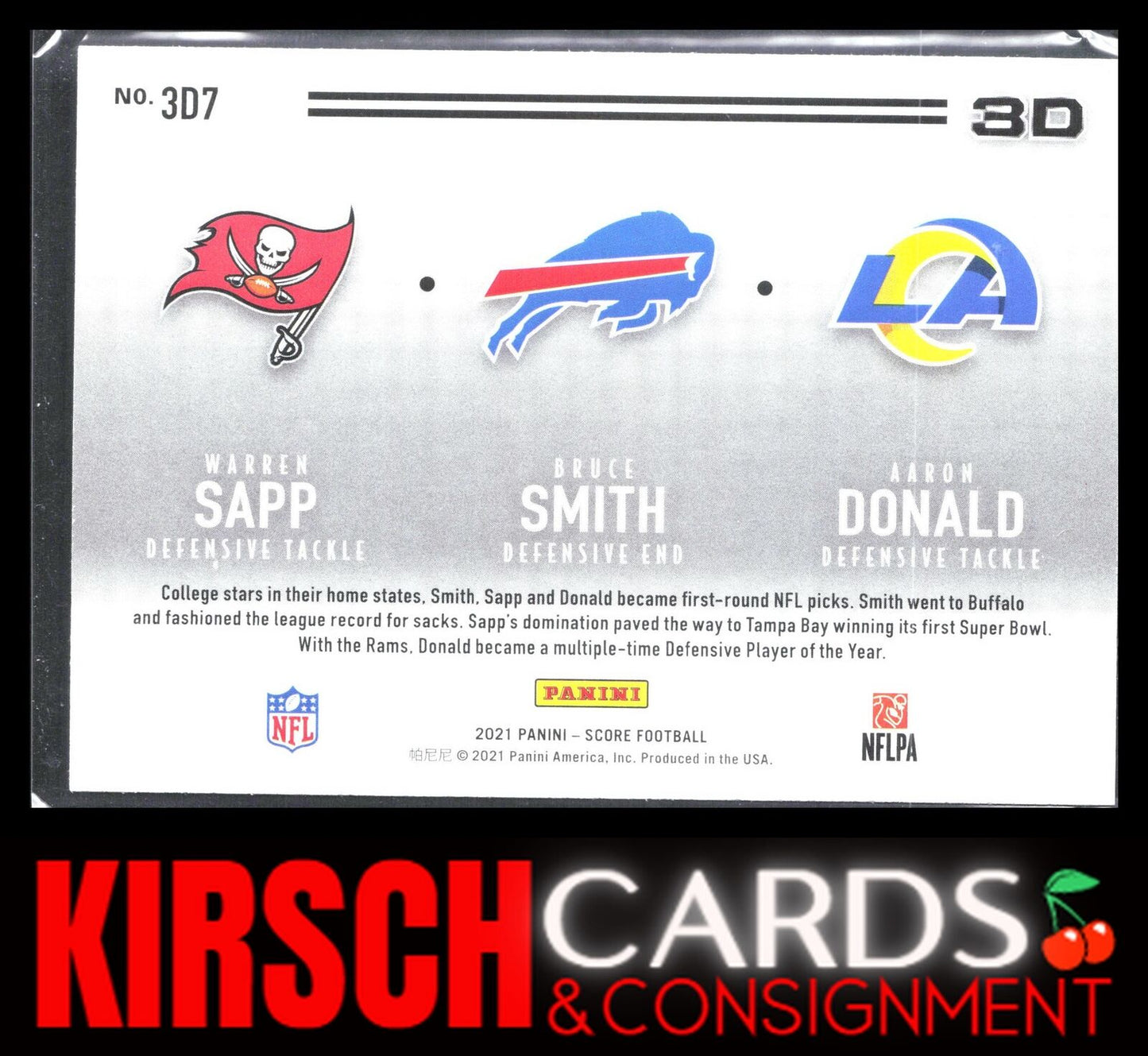 Aaron Donald / Bruce Smith / Warren Sapp 2021 Score #3D7 3D