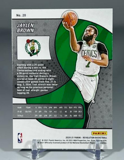 2020-21 Panini Revolution Fractal #20 Jaylen Brown CELTICS