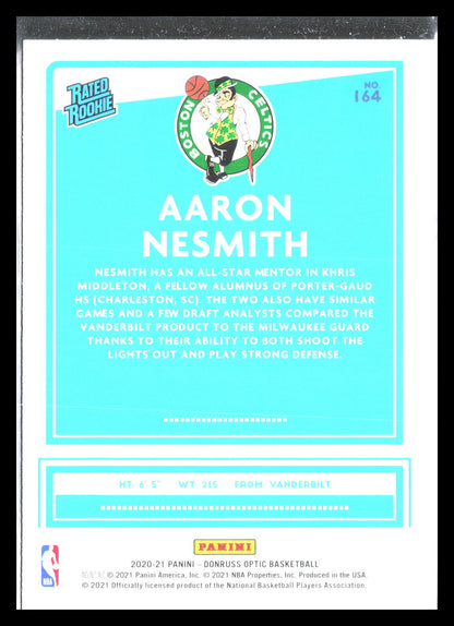 Aaron Nesmith 2020 Donruss Optic #164   RR, RC Rookie   (Boston Celtics)