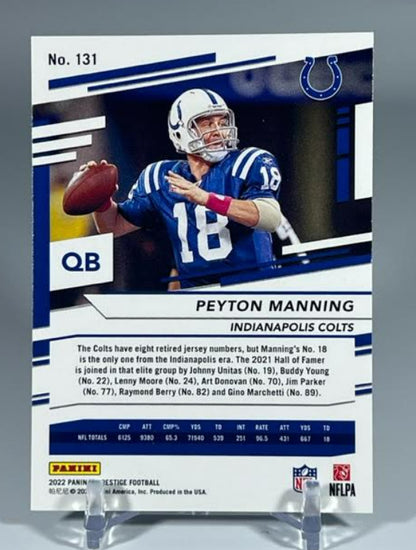 2022 Panini Prestige #131 Peyton Manning Indianapolis Colts