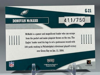 2004 Playoff Prestige Gamers 411/750 Donovan McNabb #G-21