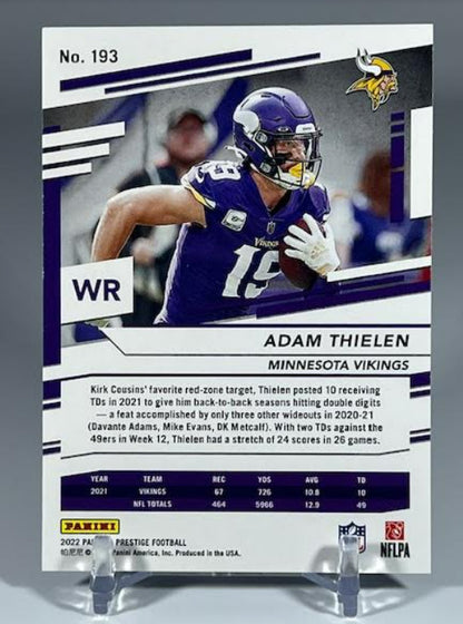 2022 Prestige ADAM THIELEN #193 Xtra Points Diamond Minnesota Vikings