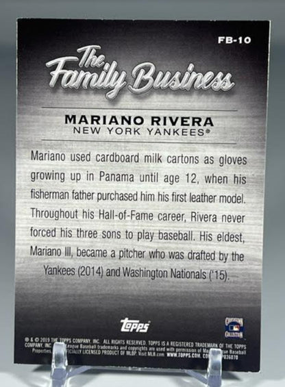 2019 Topps Update Mariano Rivera FB-10 New York Yankees Insert Baseball Card