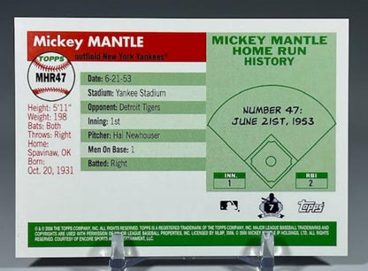 2006 Topps #MHR47 Mickey Mantle Mickey Mantle Home Run History