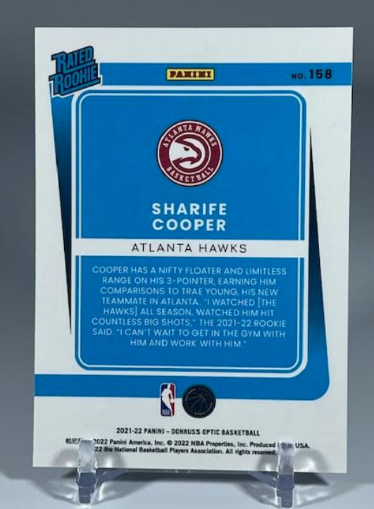 2021-22 Panini Donruss Optic Basketball Rookie Holo Sharife Cooper #158