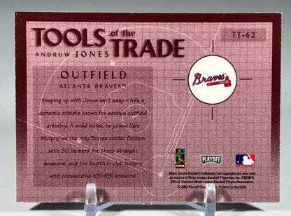 2002 Playoff Absolute Memorabilia Tools of the Trade Gold Andruw Jones #TT-62