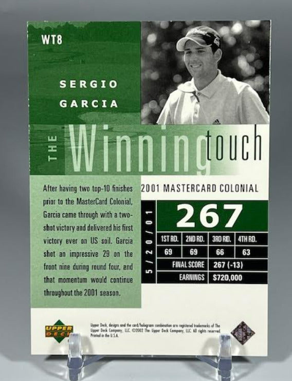 2002 Upper Deck Winning Touch #WT8 Sergio Garcia