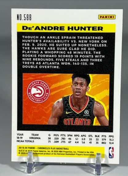 2019 Panini Chronicles Flux Card #588 De'Andre Hunter Rookie RC