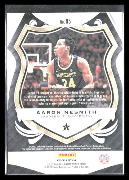 Aaron Nesmith 2020 Panini Prizm Draft Picks Collegiate #95    Vanderbilt